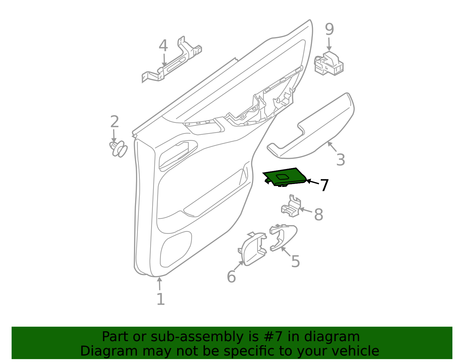 Genuine Switch Bezel - 82961-EA103 | NissanParts.cc | Nissan Parts