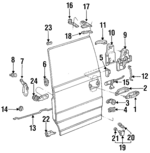 F29Z1126600B - Body: Handle, Outside for Ford: Aerostar Image