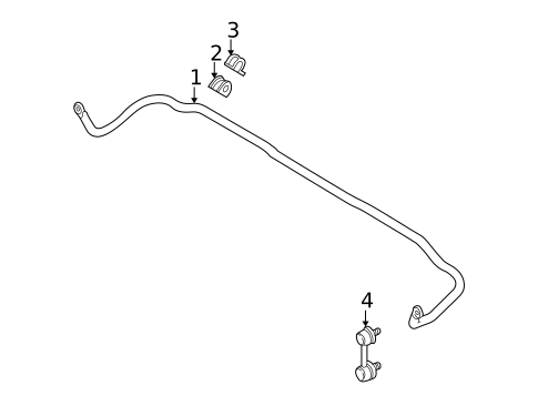 Stabilizer Bar & Components for 2004 Kia Spectra #1
