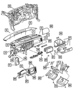 UJ46XTMAA - : Glovebox Door Latch for Mopar Image
