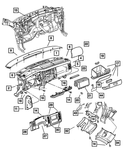 Instrument Panel for 2003 Dodge Durango #0