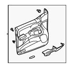 25933507 - Body: Door Trim Panel for Chevrolet: Trailblazer, Trailblazer EXT Image