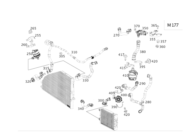 203020064 - : Coolant Line for Mercedes-Benz Image