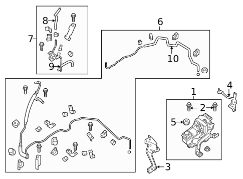 Pump & Hoses for 2017 Nissan Pathfinder #0