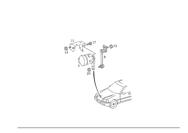 105427517 - Front Axle: Turning Angle Sensor for Mercedes-Benz: 300SD, 400SE, 400SEL, 500SEC, 500SEL, 500SL, 600SEL, 600SL, C220, C230, C280, C43 AMG, CLK430, E420, E430, S420, SL320 Image image