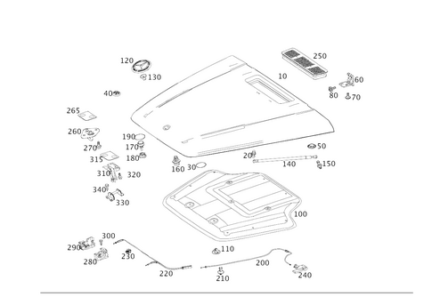 Engine Hood for 2024 Mercedes-Benz G550 #0
