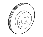 421121207 - Brakes: Disc Brake Rotor for Mercedes-Benz Image