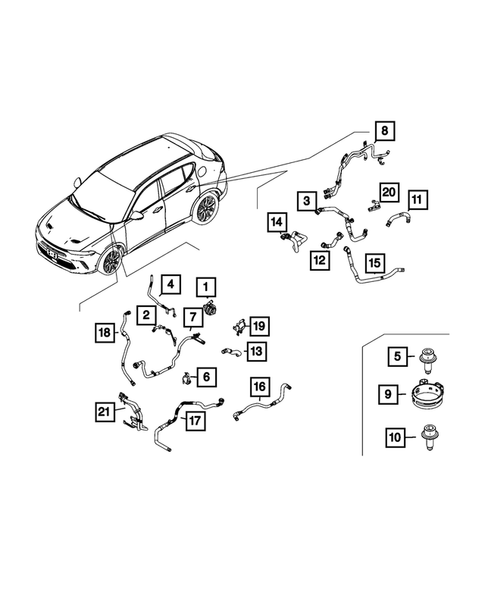 Radiator and Related Parts; Charge Air Cooler for 2025 Dodge Hornet #1