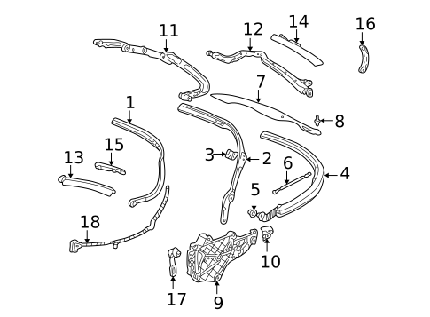 Hardware, Fasteners & Fittings for 1999 Porsche 911 #0
