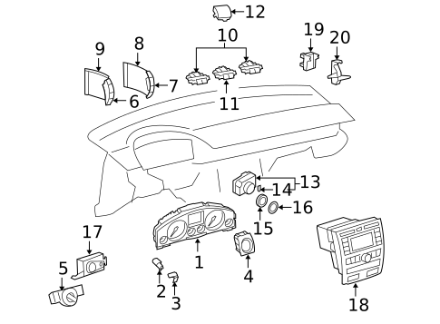 Gauges for 2004 Volkswagen Phaeton #0