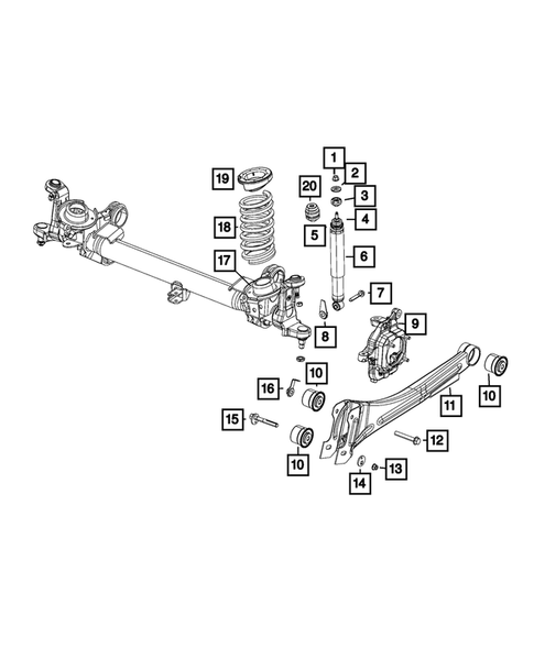 Front Suspension, Strut and Cradle for 2018 Ram 2500 #1