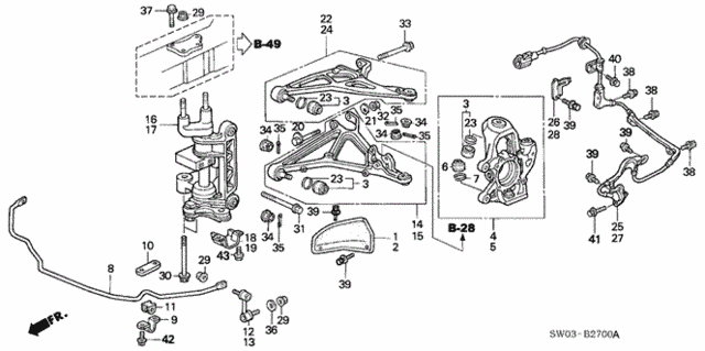 Knuckle for 2002 Acura NSX #0