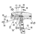 UF24XDVAA - : Heated Seat Switch, Right for Chrysler: Pacifica Image
