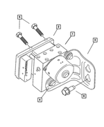 5103460AA - Service Brakes: Anti-lock Brake System Hydraulic Control Unit for Mopar Image
