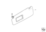 51167894970 - : Right Sun Visor Make-Up Lamp for BMW Image
