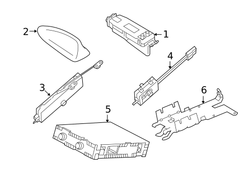 Antenna & Radio for 2010 Volvo V70 #0