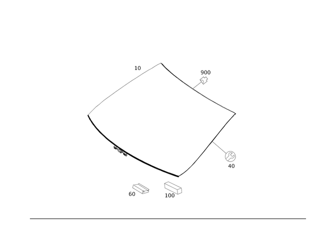 212670390064 - Window System: Windshield for Mercedes-Benz: E350, E550, E63 AMG Image image