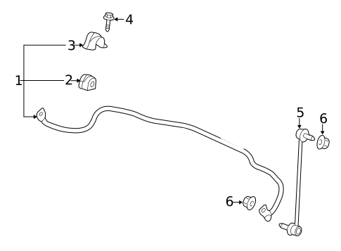 Stabilizer Bar & Components for 2017 Cadillac XTS #0