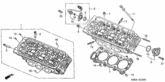 Front Cylinder Head for 2002 Honda Odyssey #0