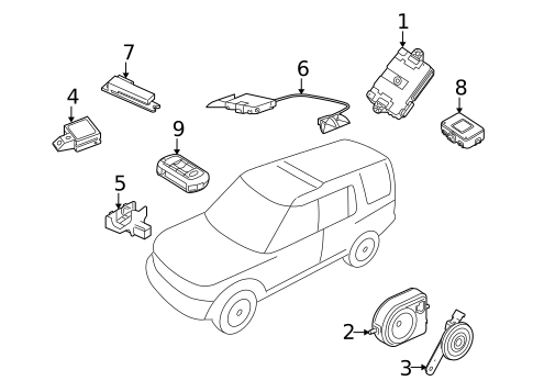 Keyless Entry Components for 2016 Land Rover LR4 #0