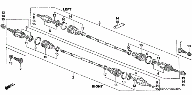 Rear Driveshaft for 2006 Honda CR-V #0