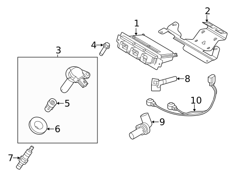Secondary Ignition for 2010 Lincoln MKS #0