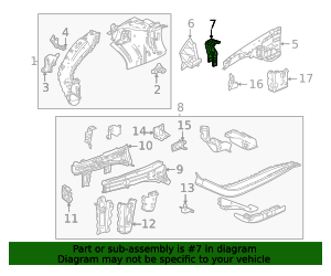2021-2026 Chevrolet Trailblazer Upper Bracket 42482647 GM ...