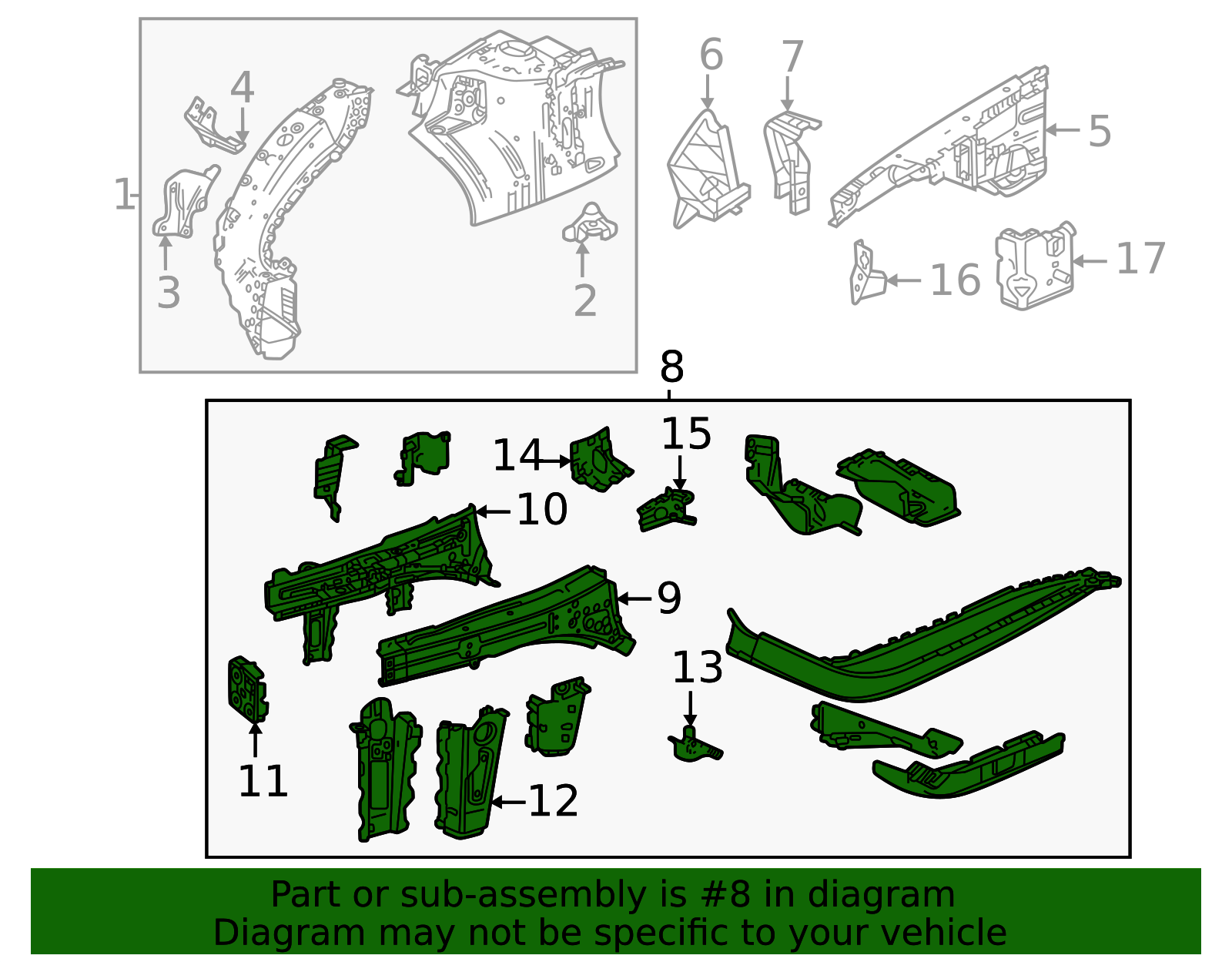 2020-2023 GM Lower Rail Assembly 60008419 GM | GMPartsDirect.com