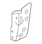 G51F33ANMA - Body: Frame Side Member Bracket (Left) for Nissan: Micra, Versa, Versa Note Image