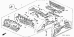 64413SL0300ZZ - Body/Air Conditioning: BRACKET, R. RR. FENDER for Acura Image
