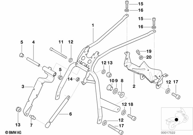 46632347548 - : Bracket for BMW-Motorrad Image