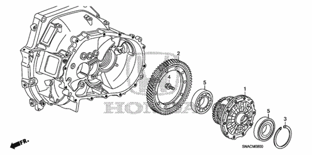 MT Differential (1.8L) for 2010 Honda Civic #0