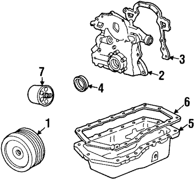 24502133 - Engine: Timing Cover Gasket for GM Image