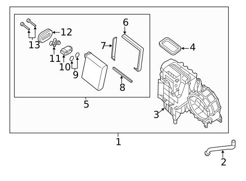 A/C Condenser & Evaporator for 2013 INFINITI JX35 #0