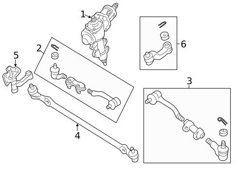 Steering Gear & Linkage for 2003 Nissan Frontier #1