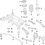 33317857983 - Suspension: Cross-member for BMW: X3 Image
