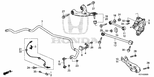 Rear Lower Arm for 2016 Honda Pilot #0