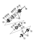 4659993AC - Automatic Transaxle 6 Speed: Overdrive Clutch Hub And Shaft for Chrysler: 200, 300, 300M, Concorde, Pacifica, PT Cruiser, Sebring, Town &amp; Country, Voyager | Dodge: Avenger, Caravan, Challenger, Charger, Dakota, Durango, Grand Caravan, Intrepid, Journey, Magnum, Neon, Nitro, Ram 1500, Stratus | Jeep: Liberty, Wrangler | Ram: 1500, C/V, Dakota, ProMaster 1500, ProMaster 2500, ProMaster 3500 Image