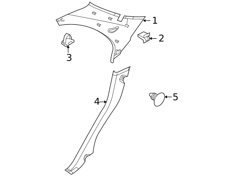 Interior Trim - Quarter Panels for 2002 Kia Spectra #0
