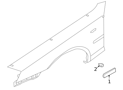 Exterior Trim - Fender for 2003 INFINITI M45 #0