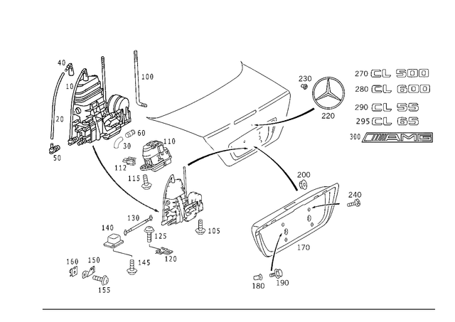 1581435 - Trunk Lid: Piping for Mercedes-Benz: 180C, 190, 190D, 190E, 200, 200D, 220, 220D, 230, 240D, 250C, 260E, 280, 280C, 280CE, 280E, 280S, 280SE, 280SEL, 300CE, 300D, 300E, 300SD, 300SE, 300SEL, 300SL, 300TD, 300TE, 350SL, 380SE, 380SEC, 380SEL, 380SL, 380SLC, 400E, 400SE, 400SEL, 450SE, 450SEL, 450SL, 450SLC, 500E, 500SEC, 500SEL, 500SL, 560SEC, 560SEL, 560SL, 600, 600SEL, 600SL, C220, C230, C240, C280, C32 AMG, C320, C350, C43 AMG, C55 AMG, CL500, CL55 AMG, CLK320, CLK350, CLK430, CLK500, CLK55 AMG, CLK550, CLK63 AMG, E420, E430, S420, S430, S55 AMG, SL320, SL500, SL55 AMG, SL550, SL600, SL63 AMG, SL65 AMG, SLK230, SLK320 Image image