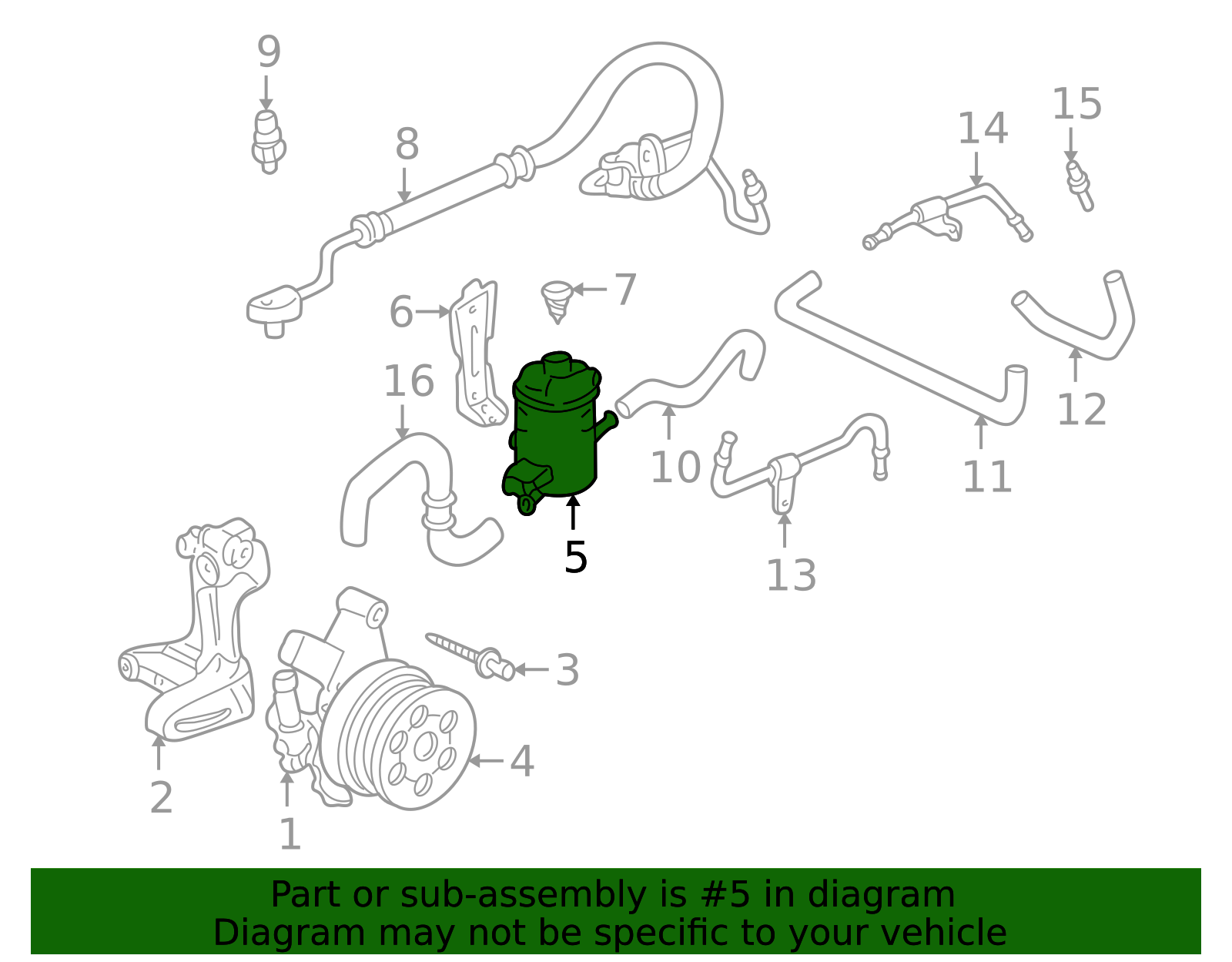 53701-S04-J51 - 1996-2001 Honda - Tank Power Steering Oil