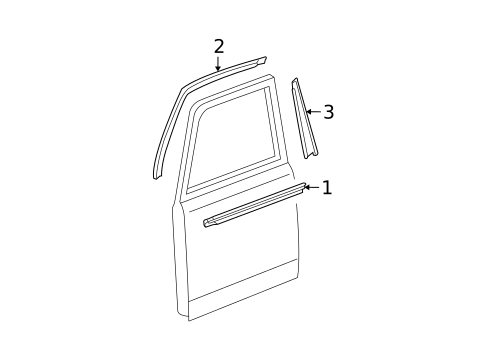 Exterior Trim - Front Door for 2004 Scion xB #0