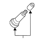 9963604140 - Suspension: Valve Stem for Mazda: 2, 3, 5, 6, CX-3, CX-30, CX-5, CX-50, CX-7, CX-9, Miata, Millenia, MX-5 Miata, Protege5, Tribute Image