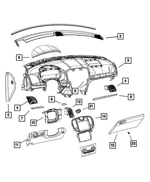 Instrument Panel for 2016 Chrysler 300 #0