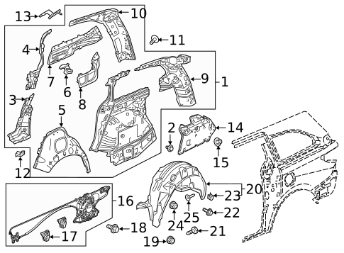 Inner Structure for 2018 Honda Odyssey #0