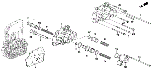 AT Servo Body (2.2L) for 1995 Honda Odyssey #0