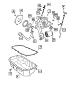 6101451 - Engine 2.4L Four Cylinder: Hex Head Screw And Washer, Mounting for Mopar Image