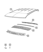 68534418AA - Body Sheet Metal Except Doors: Roof Panel for Ram: 1500 Classic, 2500, 3500 Image