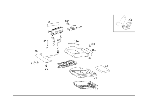 Left Seat for 2008 Mercedes-Benz C350 #0
